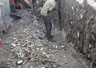 Demolición ex oficinas dirección del tránsito en Iquique año 2022