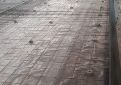 Radier galpon Atlas Copco