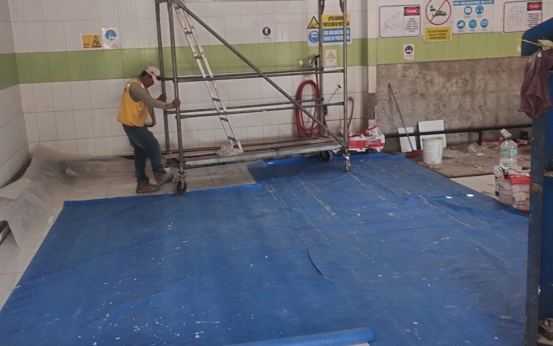 Remodelación sala basura terminal Agropecuario Iquique 2025